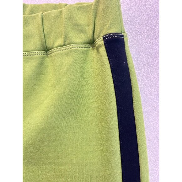 Maeve Anthropologie Ponte Flare Pants Green Track Style Women’s Small - Picture 7 of 7